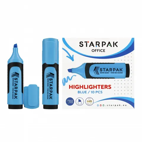 Zakreślacz niebieski A 10 STARPAK 505522