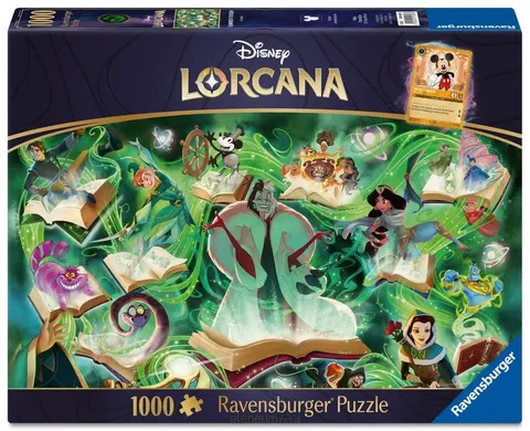 Puzzle 2D: Lorcana Emerald 1000 elementów + Karta promo