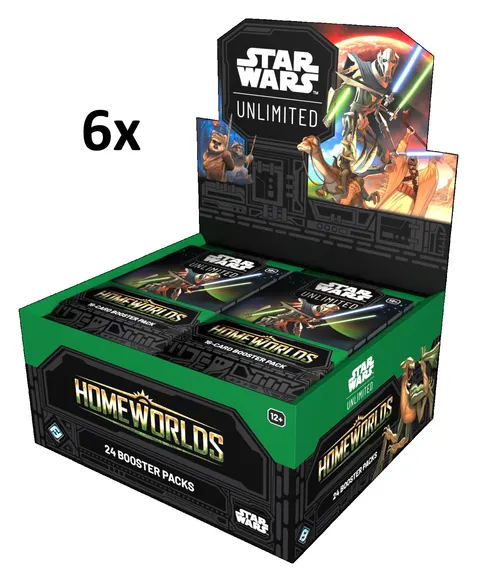 Star Wars: Unlimited Card Game - Homeworlds - Booster Box (24) x6 - (CASE)