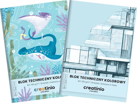 Blok techniczny A3/10k kolorowy Creatinio A 10 HAMELIN 400176680