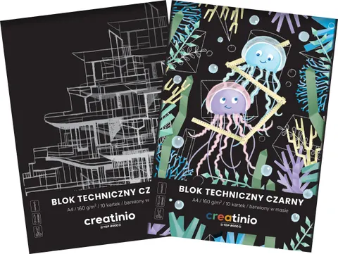 Blok techniczny A4/10k czarny Creatinio A 10 HAMELIN 400176681