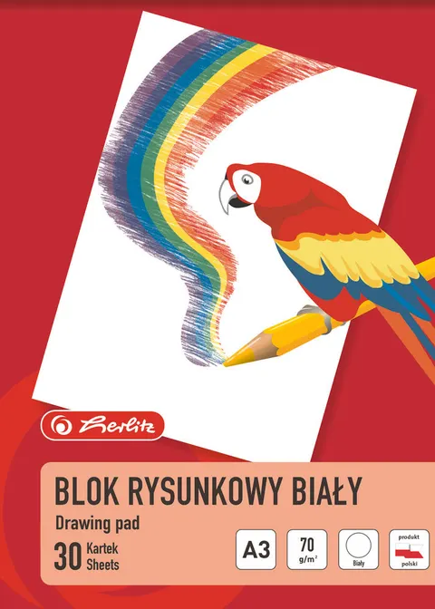 Blok rysunkowy A3/30k biały A 10 HERLITZ 400198593