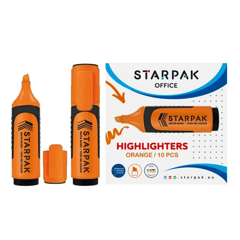 Zakreślacz pomarańczowy A 10 STARPAK 505521