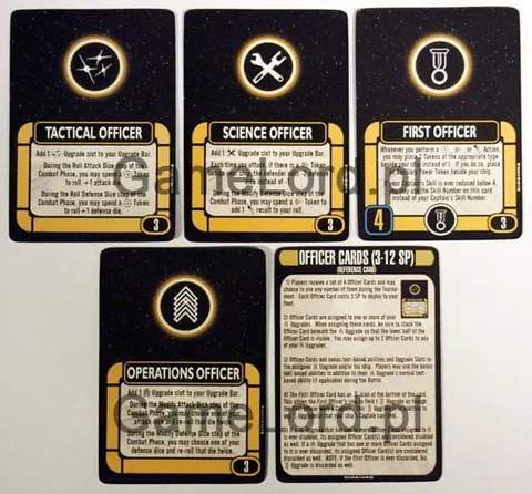 Attack Wing Star Trek - Resources: Officer Cards & Reference Card