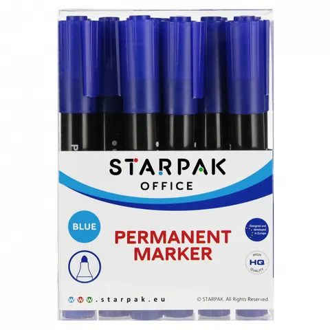 Marker permanentny okrągły niebieski A 12 STARPAK 524586