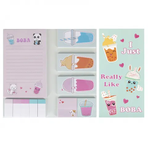 Zestaw notes z zakładkami Bubble Tea STARPAK 563058