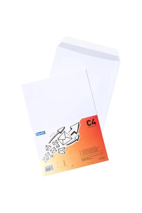 Koperta bantex C4 hk, biała, 25 szt.