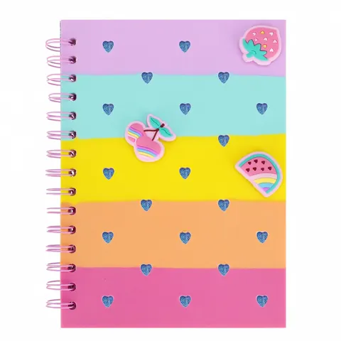 Kołonotes silikon A5 gruba linia Fruits STARPAK 537167