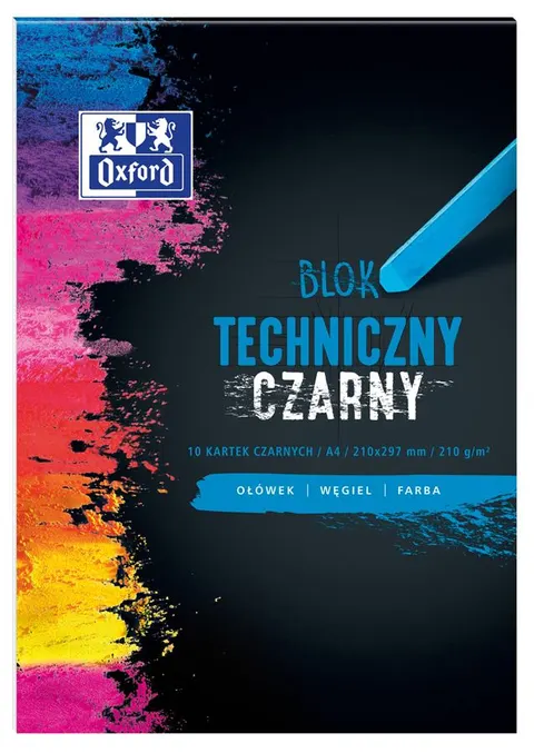 Blok techniczny A4/10k czarny Oxford A 20 HAMELIN 400093231
