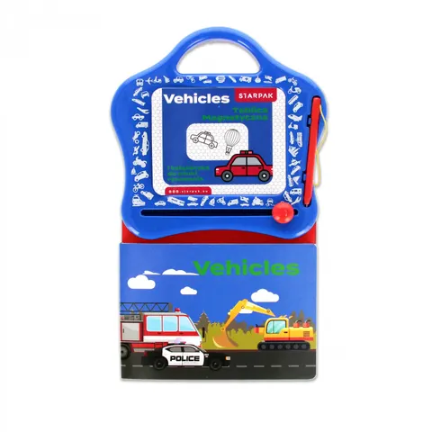 Tablica magnetyczna z książeczka do nauki rysunków Vehicles STARPAK 552504