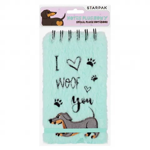 Kołonotes pluszowy 10x17 Dog STARPAK 578972