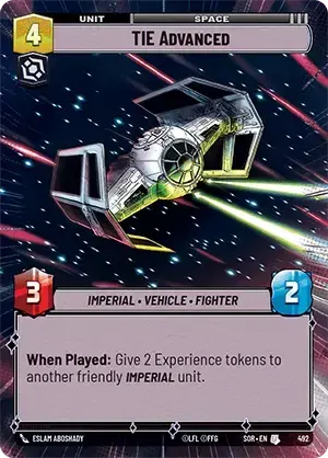 TIE Advanced (foil-hyperspace)