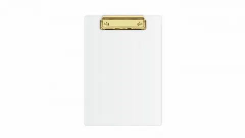 Clipboard A5 PVC biały złoty mechanizm BIURFOL KHG-00-10