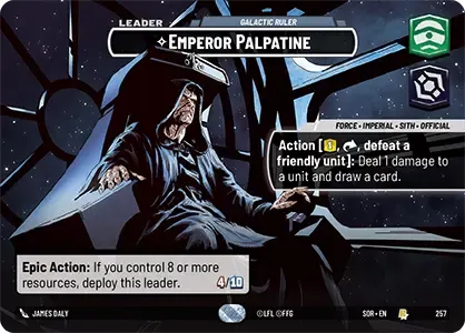 Emperor Palpatine - Galactic Ruler (foil-showcase)