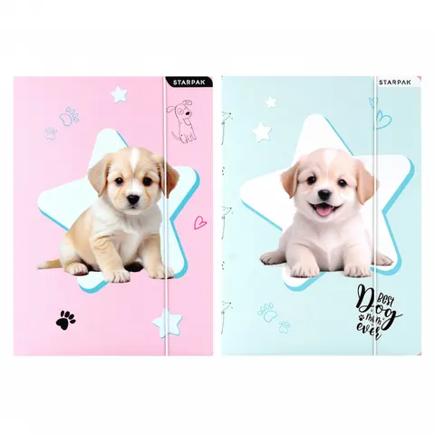 Teczka z gumką A4 Doggy STARPAK 559706