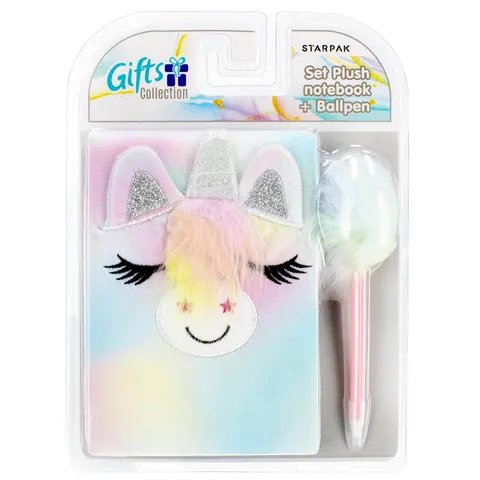 Notes pluszowy długopis Unicorn STARPAK 481259