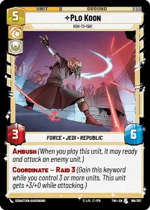 Plo Koon - Star Wars: Unlimited - Twilight of the Republic