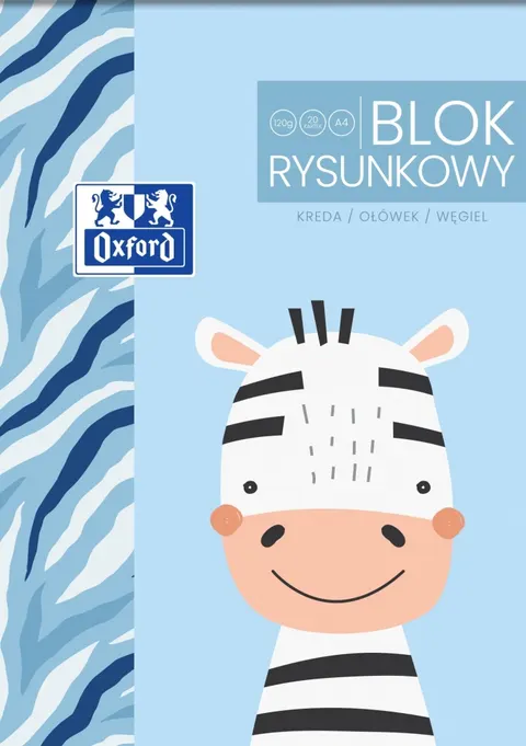 Blok rysunkowy A4/20k biały Kids Oxford A 20 HAMELIN 400170339
