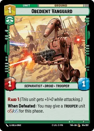 Obedient Vanguard - FOIL