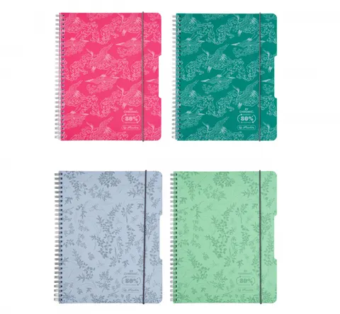 Kołozeszyt A5/80k kratka oprawa PP pastel A 4 HERLITZ 400198744