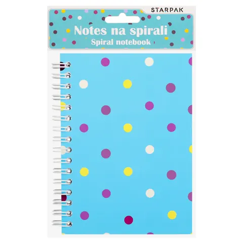 Kołonotes A6 Kropki STARPAK 580510