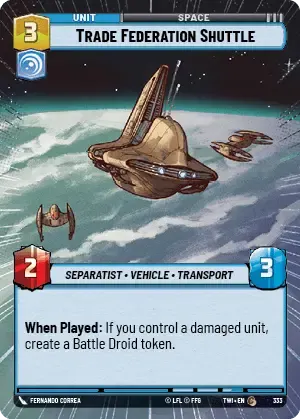 Trade Federation Shuttle - HYPERSPACE