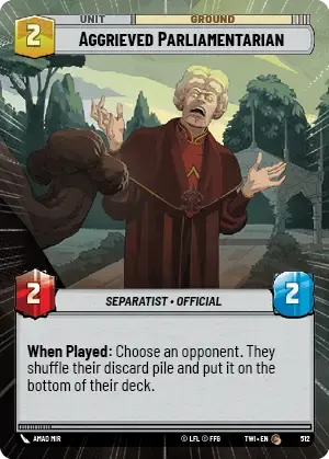 Aggrieved Parliamentarian - HYPERSPACE-FOIL