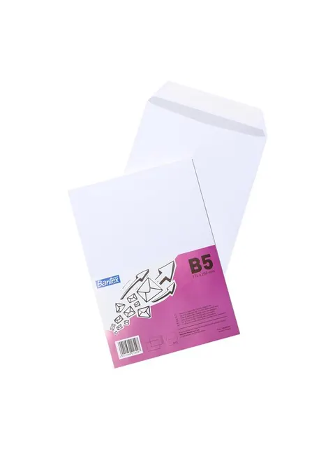 Koperta bantex B5 hk, biała, 25 szt.