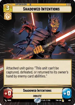 Shadowed Intentions - HYPERSPACE-FOIL