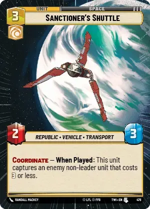 Sanctioner's Shuttle - HYPERSPACE-FOIL