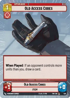 Old Access Codes - HYPERSPACE-FOIL
