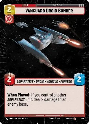 Vanguard Droid Bomber - HYPERSPACE-FOIL