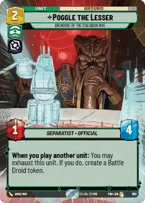 Poggle the Lesser - HYPERSPACE-FOIL