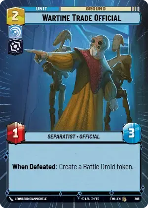 Wartime Trade Official - HYPERSPACE-FOIL