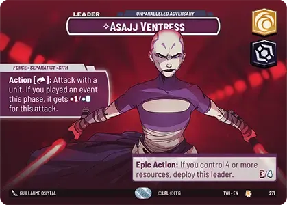 Asajj Ventress - FOIL (showcase)