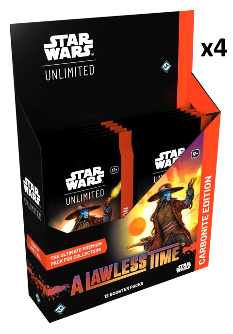 Star Wars: Unlimited Card Game - A Lawless Time - Carbonite Booster Box (12) x4 - CASE