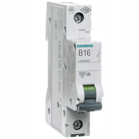 Wyłącznik Nadprądowy Bezpiecznik Siemens B16 6Ka