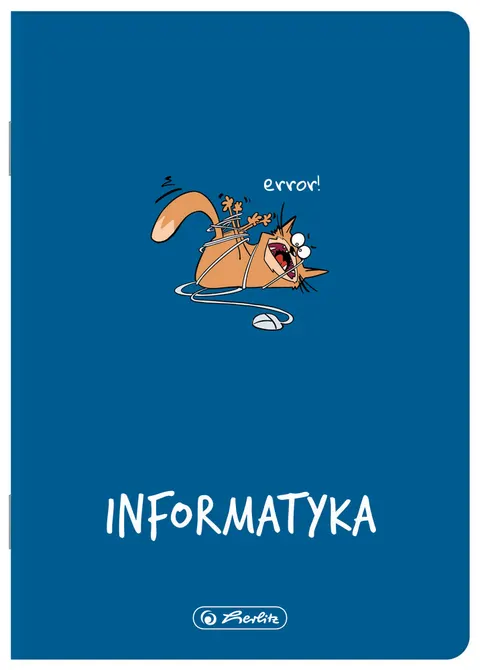 Zeszyt A5/60k kratka Informatyka oprawa PP A 5 HERLITZ 400198104