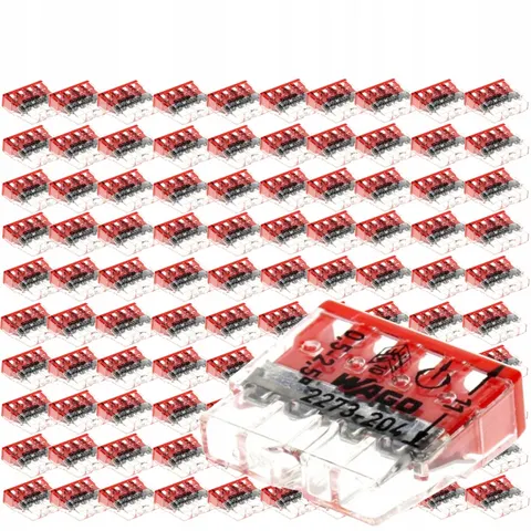 Zestaw Wago 2273-204 Szybko Złączka Kablowa 100X