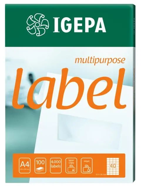 Etykieta samoprzylepna 105x37 mm IGEPA EA-105X37
