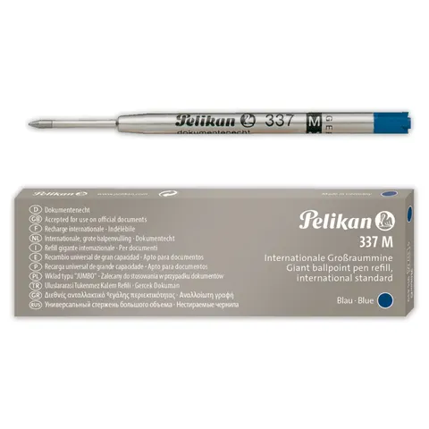 Wkład do długopisu PELIKAN 337/M niebieski 5 szt.