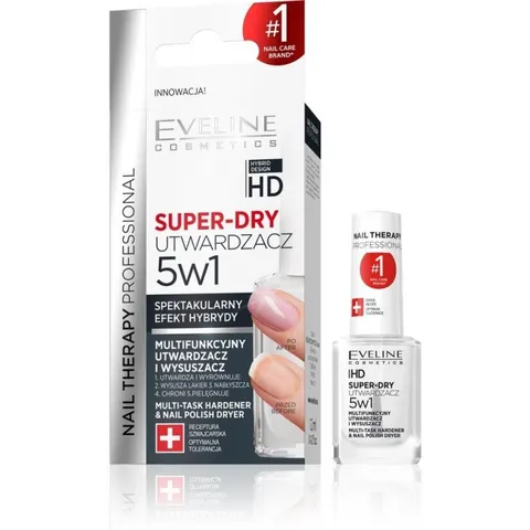 EVELINE utwardzacz,wysuszacz do paznokci 5w1 12ml