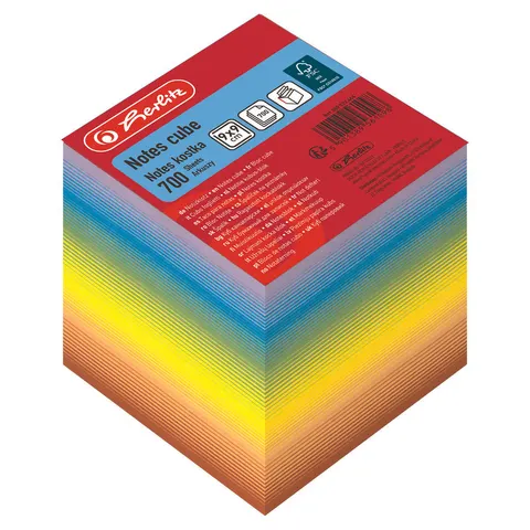 Notes kostka HERLITZ 9X9cm/700k RAINBOW
