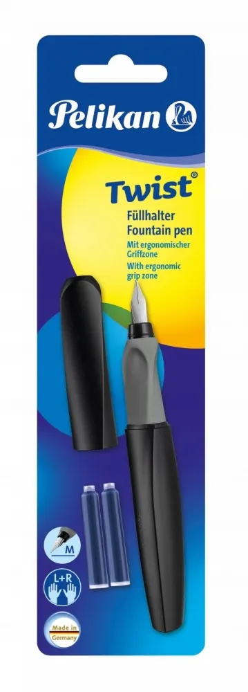 PIÓRO WIECZNE TWIST 457M CZARNY+2N PELIKAN