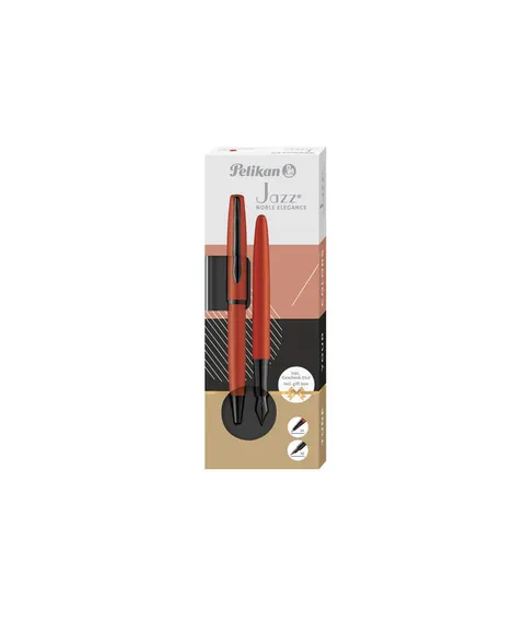 Zestaw PELIKAN JAZZ NOBLE ELEGANCE RED: pióro wieczne długopis