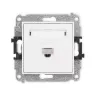 Icon Mechanizm Gniazda Komputerowego Pojedynczego 1Xrj45, Kat. 6A, 8-Stykowy Biały Mat 25Igk-7