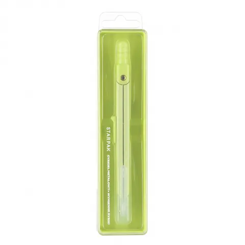 Cyrkiel metalowy zamykany plus rysiki seledynowy STARPAK 563025
