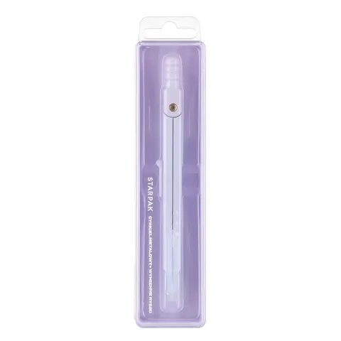 Cyrkiel metalowy zamykany plus rysiki liliowy STARPAK 563024