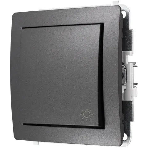 Karlik Deco Grafitowy Mechanizm Włącznika Zwierny Światło 11Dwp-5
