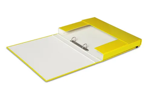 Teczka z ringami A4 Box żółta VPE 325/08